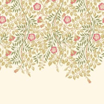 Origin Cascading Rosehip Rose Pink Wall Mural - MUR400