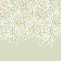 Origin Cascading Rosehip Sage Green Wall Mural - MUR402