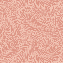 Origin Trailing Ferns Warm Coral Wall Mural - MUR409