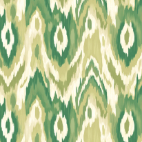 Origin Watercolour Ikat Forest Green Wall Mural - MUR419