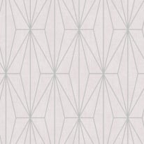Muriva Darcy James Aspen Geo Pink/Silver Metallic Wallpaper - 173543