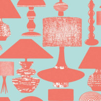 Ohpopsi Revive Boogie Lights Saltwater Coral Wallpaper - REV50103W