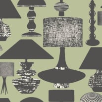 Ohpopsi Revive Boogie Lights Midnight Moss Wallpaper - REV50105W