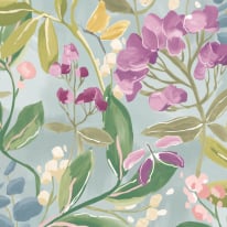 Ohpopsi Florence Petrol/Amethyst Wallpaper - RON50103W