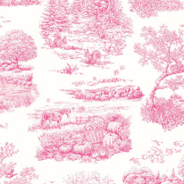 Ohpopsi Eve Toile Magenta Wallpaper - RON50128W