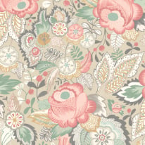 Ohpopsi Emily Rose Soft Flamingo Wallpaper - RON50132W