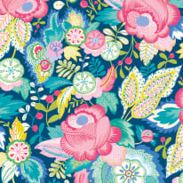 Ohpopsi Emily Rose Cornflower Mix Wallpaper - RON50135W