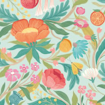 Ohpopsi Clementine Seafoam Mix Wallpaper - RON50147W