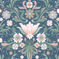 Galerie Sommarang 2 Östanskär Blue/Green Wallpaper - S24114