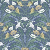 Galerie Sommarang 2 Värmdö Blue/Yellow Wallpaper - S24116