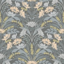 Galerie Sommarang 2 Värmdö Grey/Peach Wallpaper - S24120