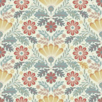 Galerie Sommarang 2 Klockrike Yellow/Red Multi Wallpaper - S24121