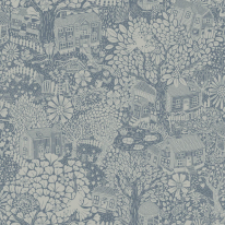 Galerie Sommarang 2 Bygga Bo Blue Wallpaper - S63005