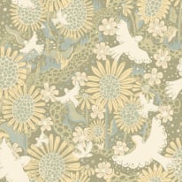 Galerie Sommarang 2 Drömma Green Wallpaper - S63009