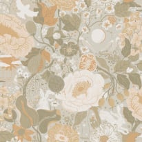 Galerie Sommarang 2 Växa Grey/Orange Wallpaper - S63015