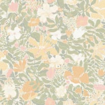 Galerie Sommarang 2 Midsommar Light Green/Yellow Wallpaper - S63019