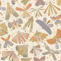 Galerie Sommarang 2 Flyga Cream Multi Wallpaper - S63024