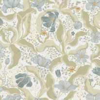 Galerie Sommarang 2 Bodri Blue Wallpaper - S65115