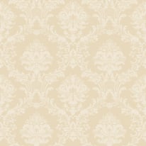 Galerie Simply Silks 4 Classic Damask Dark Cream Metallic Wallpaper - SB37908