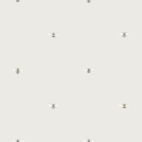 Sophie Allport Bees Motif Natural Wallpaper - 181532