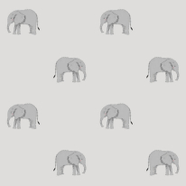 Sophie Allport Magnificent Elephants Grey Wallpaper - 181521