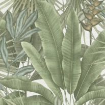 Galerie Welcome Home Tropical Leaves Green Wallpaper - WH30114