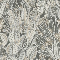 Galerie Welcome Home Bohemian Floral Grey Wallpaper - WH30142