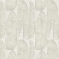 Galerie Welcome Home Geometric Leaf Beige Wallpaper - WH30168