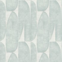 Galerie Welcome Home Geometric Leaf Blue/Green Wallpaper - WH30172
