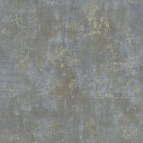 Galerie Welcome Home Distressed Texture Blue Metallic Wallpaper - WH30179