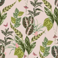Ohpopsi Spirit Tropical Butterflies Powder Wallpaper - WLD53121W