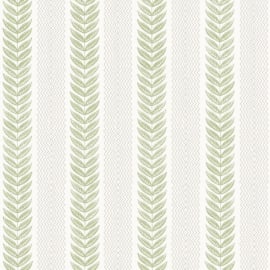 Rasch Chelsea Stripe Green Wallpaper - 100500