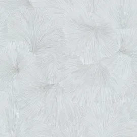 Erismann Shine Floral Leaf Light Grey Metallic Wallpaper - 10373-31