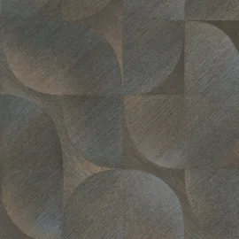 Erismann Geometric Tile Abstract Black/Brown Wallpaper - 10392-15