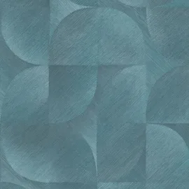 Erismann Geometric Tile Abstract Teal Wallpaper - 10392-19