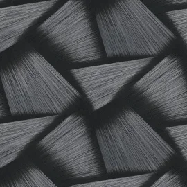 Erismann Pose 3D Effect Geo Black Metallic Wallpaper - 10401-15