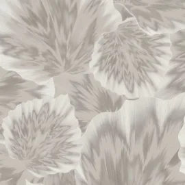 Erismann Bliss Abstract Leaf Taupe Metallic Wallpaper - 10402-37