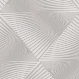 Erismann Gala 3D Effect Fan Taupe Metallic Wallpaper - 10404-37