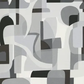 Erismann Fragment Modern Geometric Grey/Black Wallpaper - 10432-10