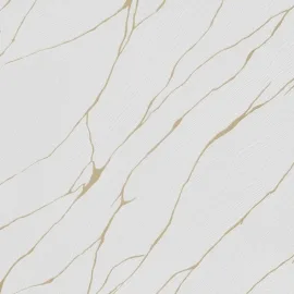 Erismann Calore Cracked Lines White/Gold Metallic Wallpaper - 10440-31