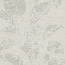 Erismann Largo Leaf Beige Metallic Wallpaper - 10459-02