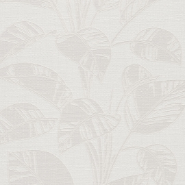 Erismann Largo Leaf Cream Metallic Wallpaper - 10459-14