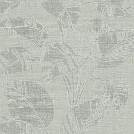 Erismann Largo Leaf Olive Metallic Wallpaper - 10459-24