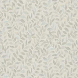 Erismann Ameroso Leaf Beige Metallic Wallpaper - 10462-02