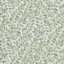 Erismann Ameroso Leaf Green Metallic Wallpaper - 10462-07