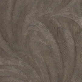 Erismann Plume Leaf Brown/Bronze Metallic Wallpaper - 10476-47