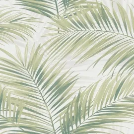 Erismann Calvado Leaf Green Wallpaper - 10531-07