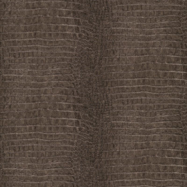Erismann Wild Lagoon Animal Skin Brown Metallic Wallpaper - 10560-11