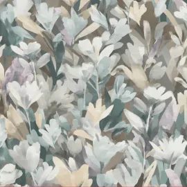 A flat swatch image of the 10586-09 purple floral design.