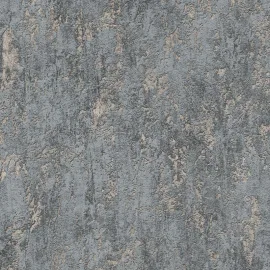 Close-up material sample of the Erismann Modern Balance 10605-17 design showing the anthracite stone pattern and metallic veins.